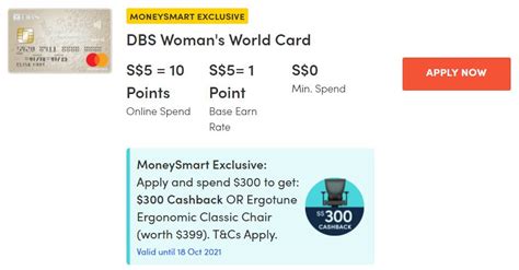 dbs woman's world card fee.